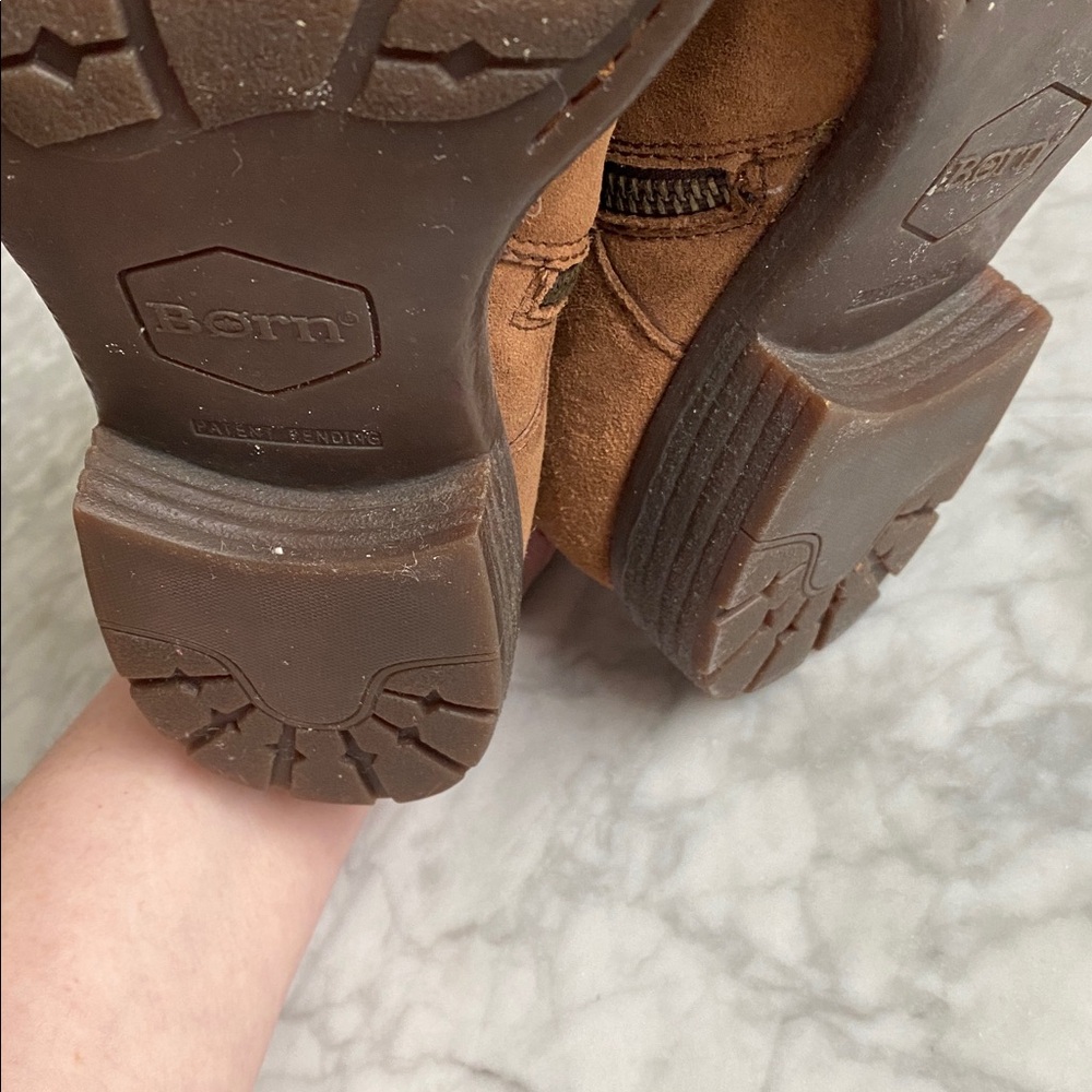 Born Brown Suede Lace-Up Boots - Picture 10 of 12